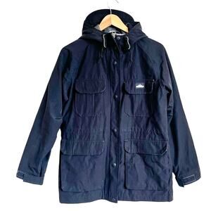PENFIELD Womens Coat Size M Black Ski Down Wind Proof Hood Flannel Lined